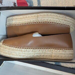 Quinn Leather Platform Espadrilles